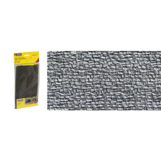 Noch 58250  Pianka stary mur 23,5x12,5cm, Skala - H0